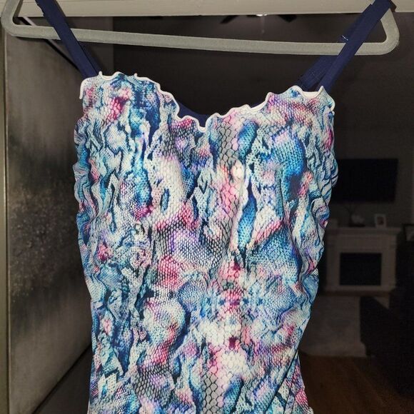 Profile by Gottex Snake Charm Multi Underwire D-E Cup Tankini Top Size 3… - Picture 6 of 16